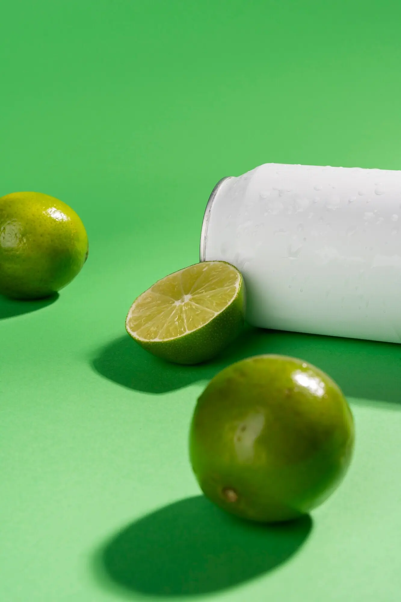 Освежающий напиток с композицией из лайма